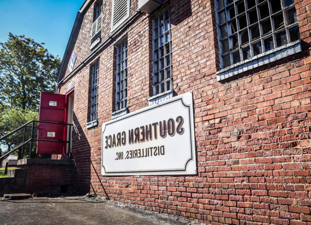 distillery exterior and sign